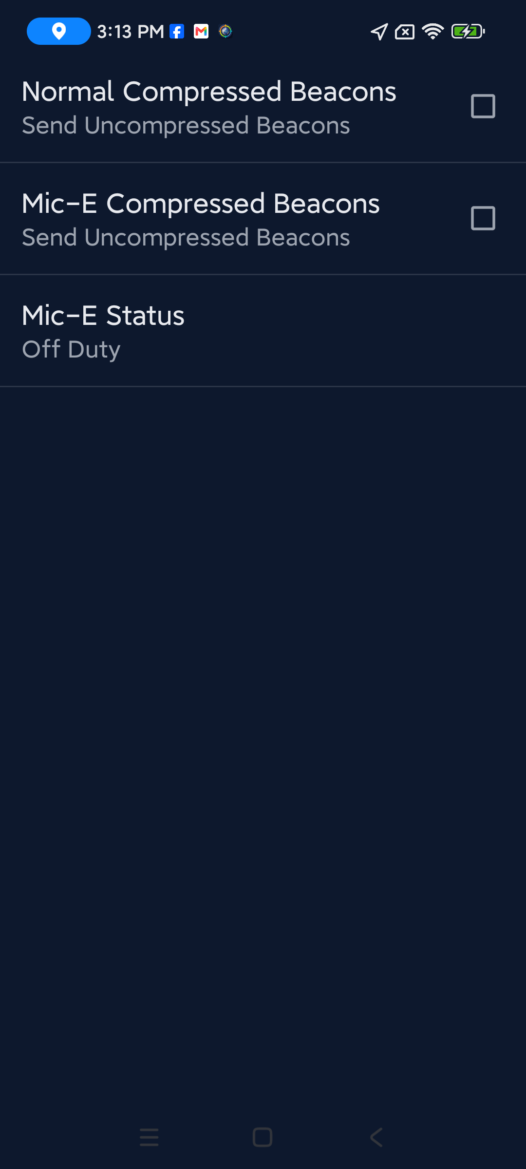 Compressed beacon preferences