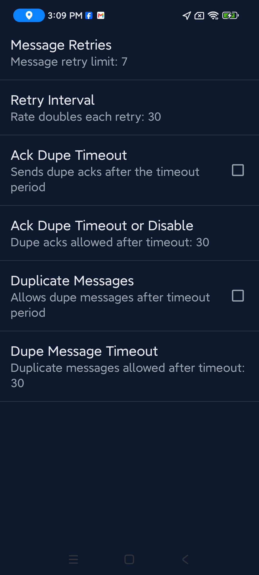 Messaging preferences