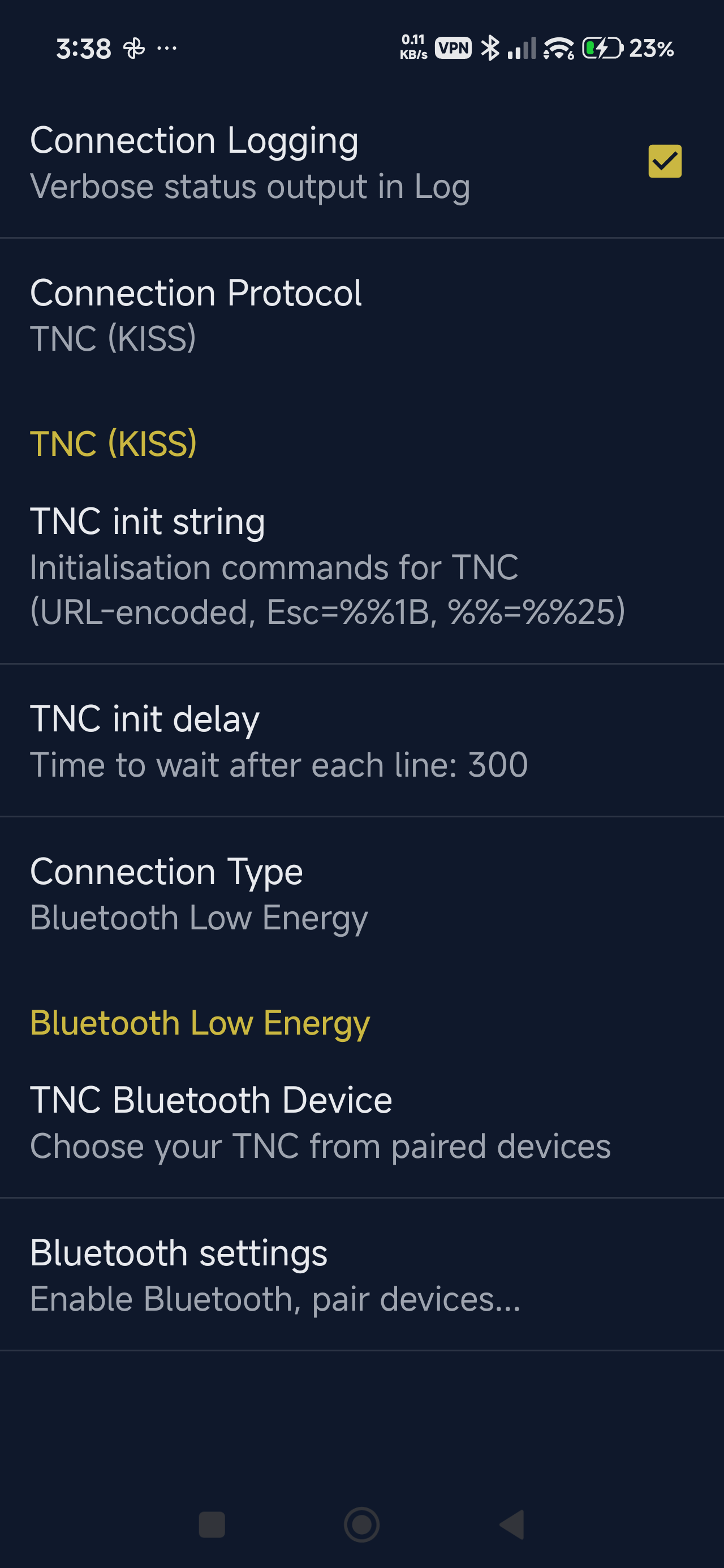 Connection protocol selection